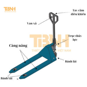 Cấu tạo xe nâng tay thấp