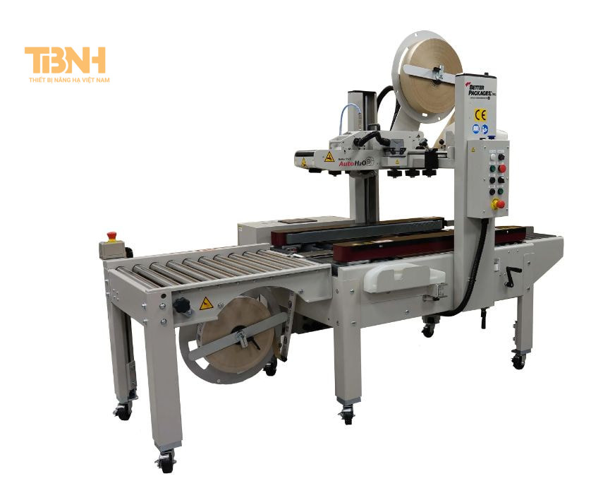 Máy dán thùng carton là gì? Ưu điểm của máy dán băng keo Máy dán thùng carton là gì