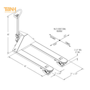 Các yếu tố ảnh hưởng đến kích thước xe nâng hàng bằng tay