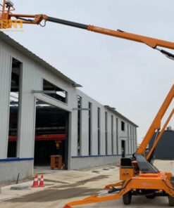 Xe nâng người boom lift gắn trên rơ moóc 11.2 đến 22m 7 Thiết Bị Nâng Hạ là địa chỉ cung cấp xe nâng chất lượng cao, bền bỉ