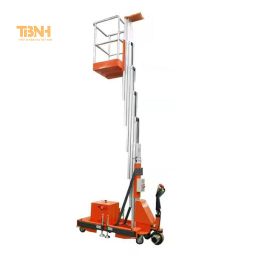 Xe nâng người cột buồm tự hành hợp kim nhôm 10-12m