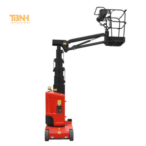 Xe nâng người cột nâng thẳng đứng có Jib 10 đến 12m