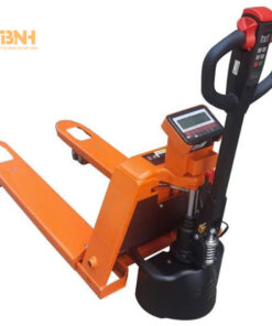 Xe nâng tay điện có gắn cân 2 tấn