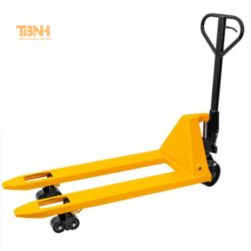 Xe nâng tay thấp 2.5-3 tấn bánh xe đôi có tay cầm bọc cao su, thiết kế công thái học