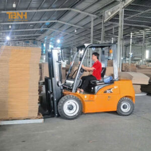 Xe nâng chui container