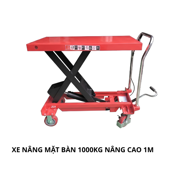 Xe nâng mặt bàn 150kg - 350kg - 500kg - 1000kg Naltako 32 Xe nâng mặt bàn 1 tấn - nâng cao 1m
