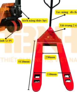 Xe nâng tay thấp 2 tấn 20 xe nang tay thap 2 tan banh nylon cang hep