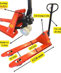 Xe nâng tay thấp 2 tấn 19 xe nang tay thap 2 tan banh nylon cang rong