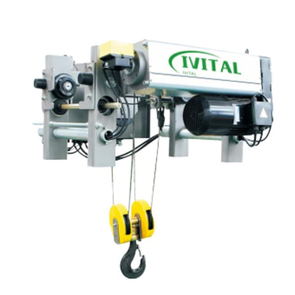 Pa lăng cáp điện di động (2 - 12.5 tấn) 2 Pa lăng cáp điện di động đảm bảo an toàn tối đa với hệ thống phanh hiện đại