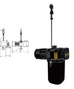 Pa lăng xích điện treo ngược 3 Pa lăng xích điện treo ngược có thiết kế 2 trong 1, cho phép sử dụng linh hoạt như pa lăng xích điện thông thường