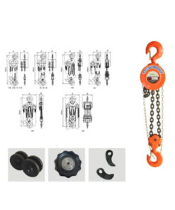 Pa lăng xích kéo tay HS - Z (0.25-30 tấn) 5 Hiệu suất pa lăng cao, kéo tay nhẹ