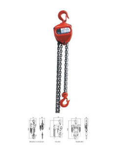 Pa lăng xích kéo tay K - II có vỏ hộp số được gia cường cứng cáp