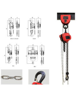 Thông số pa lăng xích VC - A giúp quý khách dễ dàng hình dung về sản phẩm