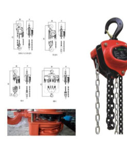 Pa lăng xích kéo tay VC - B (tải trọng 0.5-50 tấn)  3 Pa lăng xích kéo tay VC - B trang bị xích tải G80 và móc thép hợp kim tôi luyện