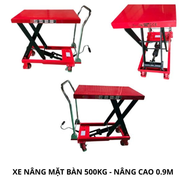 Xe nâng mặt bàn 500kg nâng cao 90cm 19 Thiết Bị Nâng Hạ Việt Nam là địa chỉ cung cấp các dòng xe nâng tay thủy lực hiện đại