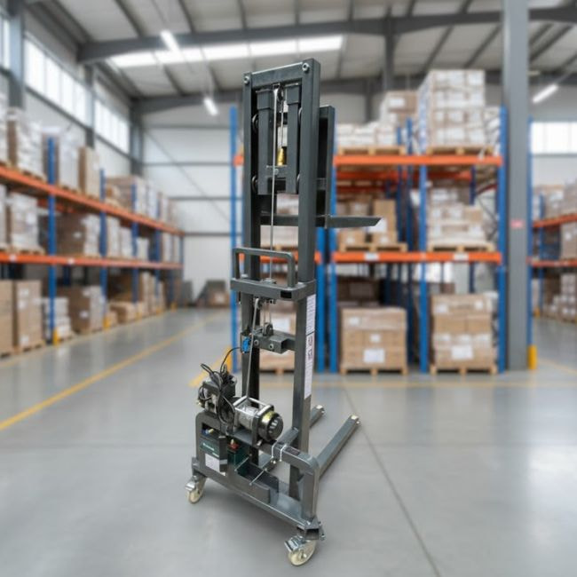 Xe nâng tời điện 300kg cao 1m2 12 Xe nâng tời điện 300kg cao 1m2 sở hữu nhiều ưu điểm vượt trội