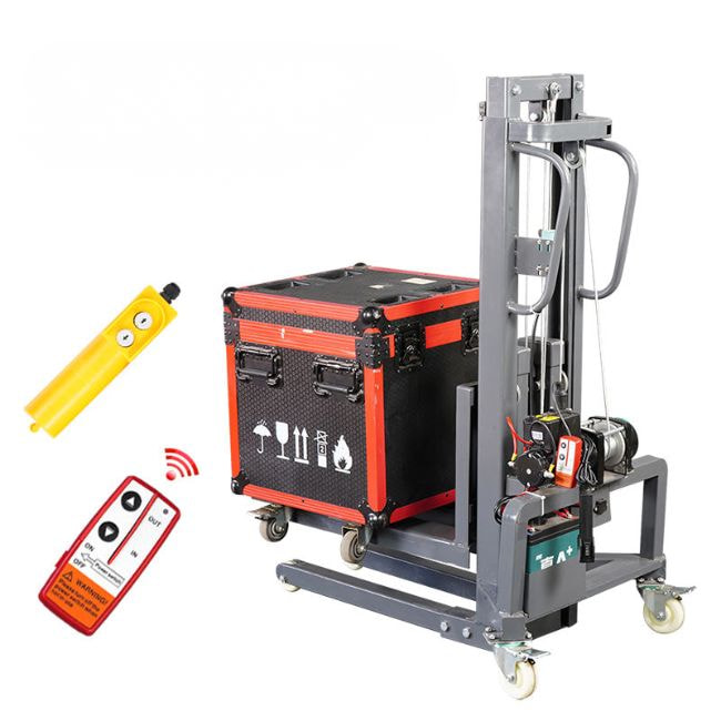 Xe nâng tời điện 300kg cao 1m6