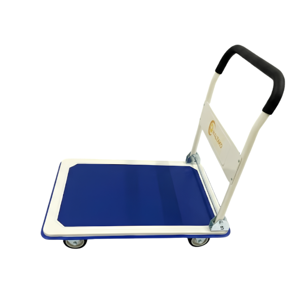 Xe đẩy hàng mặt sàn thép 300kg 10 Xe đẩy hàng mặt sàn thép 300kg với cấu tạo có thể gấp gọn dễ dàng