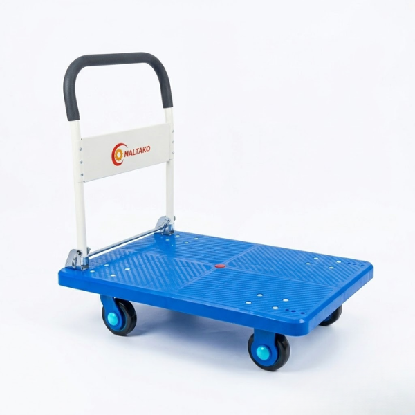 Xe đẩy hàng mặt sàn nhựa 300kg 10 Xe đẩy hàng mặt sàn nhựa 300kg có bề mặt chống trượt, cố định hàng hóa an toàn