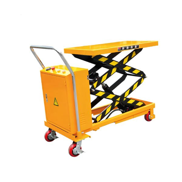 Xe nâng mặt bàn điện 500kg - nâng cao 1.5m 10 Xe nâng mặt bàn điện 500kg - nâng cao 1.5m được làm từ thép chịu lực, đảm bảo vận hành ổn định