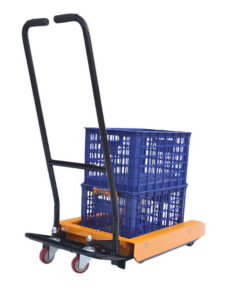 Xe nâng thùng nhựa - điều chỉnh độ rộng 30-45cm phù trong trong các chợ đầu mối, kho hàng...