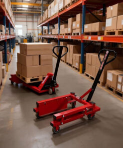 Xe đẩy giỏ nhựa tiêu chuẩn 11 Xe nâng thùng nhựa - điều chỉnh độ rộng 35-55cm được cấu tạo từ khung sàn thép hộp