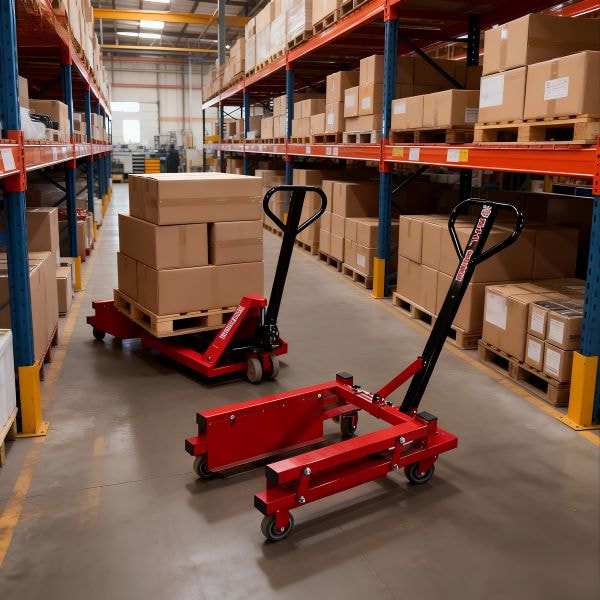 Xe đẩy giỏ nhựa tiêu chuẩn 21 Xe đẩy giỏ nhựa 250kg - chi tiết bánh xe và phanh