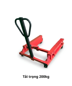 Xe di chuyển giỏ nhựa 200–250-500kg cấu tạo từ thép hộp chịu lực, đảm bảo chắc chắn khi nâng hạ