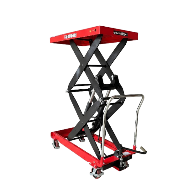 Xe nâng mặt bàn 1000kg nâng cao 1.7m 18 Xe nâng mặt bàn 1000kg nâng cao 1.7m với cấu tạo thủy lực đôi, đảm bảo nang hạ hàng hóa ổn định
