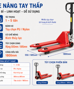 Xe nâng tay thấp Naltako 1–5 tấn